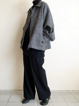 「stein（シュタイン）のアイテム（ブルゾン）」を使った、TITY niigataさん（レディース・160cm）の秋コーディネート