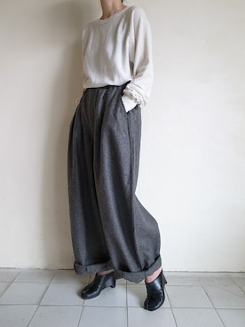 「BENCH（ベンチ）のアイテム（トップス）」を使った、TITY niigataさん（レディース・160cm）の秋コーディネート