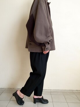 「stein（シュタイン）のアイテム（ブルゾン）」を使った、TITY niigataさん（レディース・160cm）の冬コーディネート