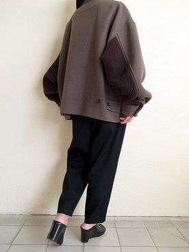 「stein（シュタイン）のアイテム（ブルゾン）」を使った、TITY niigataさん（レディース・160cm）の冬コーディネート