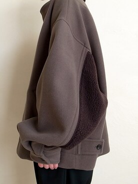 「stein（シュタイン）のアイテム（ブルゾン）」を使った、TITY niigataさん（レディース・160cm）の冬コーディネート