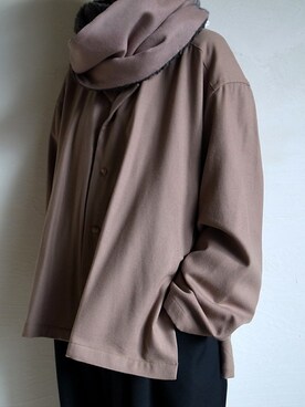 「yoke」｜「アイテム（その他アウター）」を使った、TITY niigataさん（レディース・160cm）の冬コーディネート
