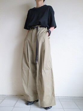 「SHINYAKOZUKA（シンヤコヅカ）のアイテム」を使った、TITY niigataさん（レディース・160cm）の春コーディネート