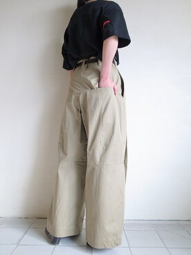 「SHINYAKOZUKA（シンヤコヅカ）のアイテム」を使った、TITY niigataさん（レディース・160cm）の春コーディネート