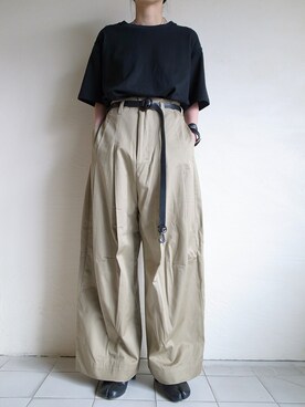 「SHINYAKOZUKA（シンヤコヅカ）のアイテム」を使った、TITY niigataさん（レディース・160cm）の春コーディネート