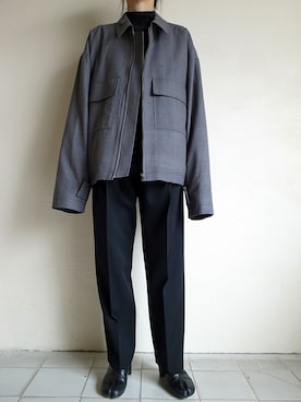 「stein（シュタイン）のアイテム（ブルゾン）」を使った、TITY niigataさん（レディース・160cm）の春コーディネート