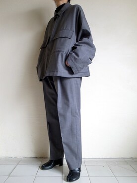 「stein（シュタイン）のアイテム（ブルゾン）」を使った、TITY niigataさん（レディース・160cm）の春コーディネート