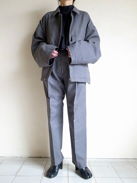 「stein（シュタイン）のアイテム（ブルゾン）」を使った、TITY niigataさん（レディース・160cm）の春コーディネート