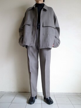 「stein（シュタイン）のアイテム（ブルゾン）」を使った、TITY niigataさん（レディース・160cm）の春コーディネート