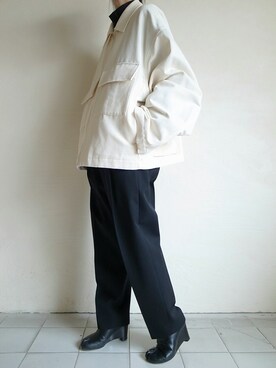 「stein（シュタイン）のアイテム（ブルゾン）」を使った、TITY niigataさん（レディース・160cm）の春コーディネート