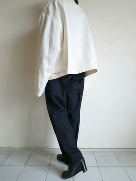 「stein（シュタイン）のアイテム（ブルゾン）」を使った、TITY niigataさん（レディース・160cm）の春コーディネート