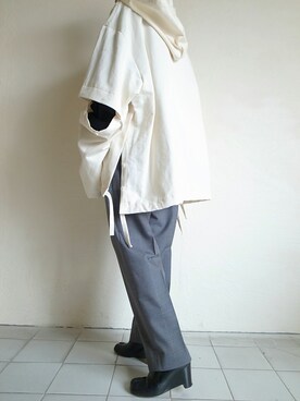 「stein（シュタイン）のアイテム（その他アウター）」を使った、TITY niigataさん（レディース・160cm）の春コーディネート