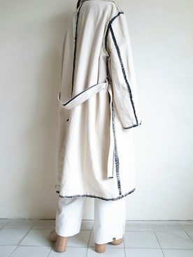 「ペイント」｜「アイテム（ステンカラーコート）」を使った、TITY niigataさん（レディース・160cm）の春コーディネート