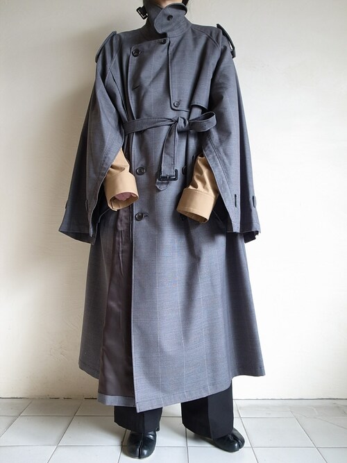 stein / DOUBLE SHADE TRENCH COAT