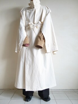 「stein（シュタイン）のアイテム（ジャケット/アウター）」を使った、TITY niigataさん（レディース・160cm）の春コーディネート