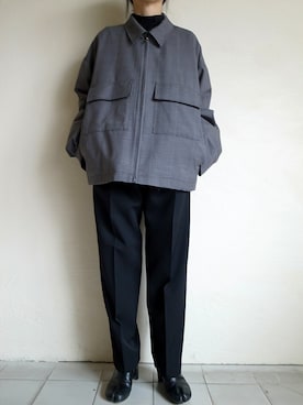 「stein（シュタイン）のアイテム（ブルゾン）」を使った、TITY niigataさん（レディース・160cm）の春コーディネート