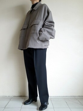 「stein（シュタイン）のアイテム（ブルゾン）」を使った、TITY niigataさん（レディース・160cm）の春コーディネート