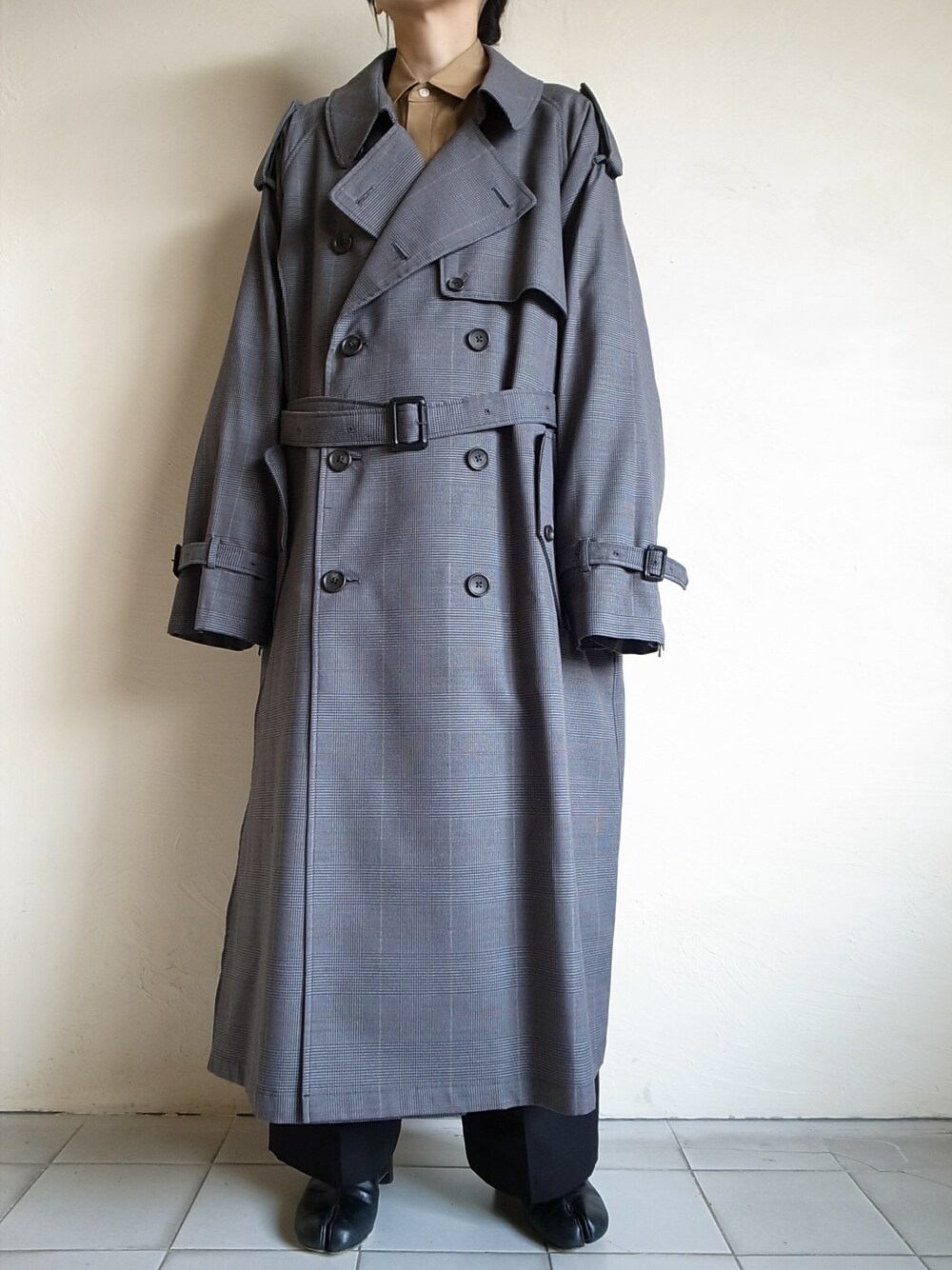 【stein】DOUBLE SHADE TRENCH COAT