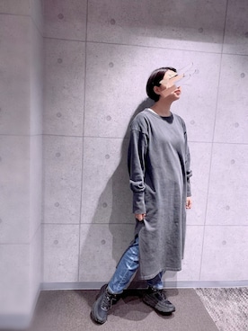 「MANASTASH（マナスタッシュ）のアイテム（ワンピース/ドレス）」を使った、チムニーさん（レディース・154cm）の秋コーディネート