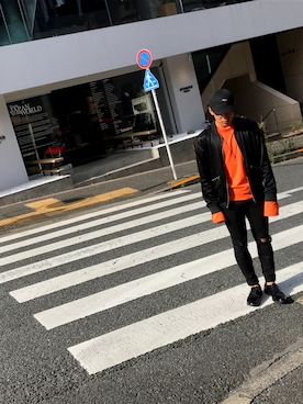 「SHIPS（シップス）のアイテム（ミリタリージャケット）」を使った、wellさん（メンズ・171cm）の春コーディネート