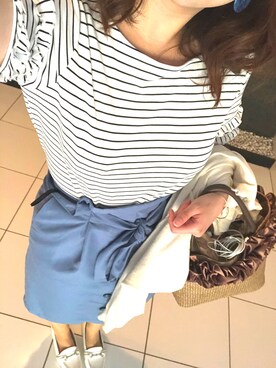 「アイテム（イヤリング）」を使った、Aikaさん（レディース・164cm・20代）の夏コーディネート