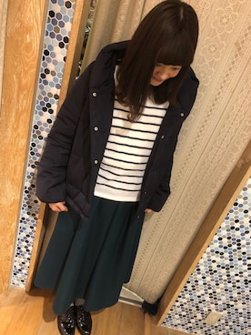 「セットアイテム」｜「アイテム（その他アウター）」を使った、kaede☺︎さん（レディース・165cm）の秋コーディネート