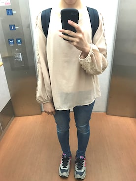 「earth music&ecology（アースミュージックアンドエコロジー）のアイテム（その他）」を使った、AnPさん（レディース・152cm）の夏コーディネート