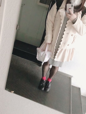 「LIZ LISA（リズリサ）のアイテム（ジャケット/アウター）」を使った、ayaさん（レディース・144cm）の冬コーディネート
