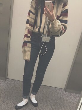 「chuu（チュー）のアイテム（ジャケット/アウター）」を使った、하나 さん（レディース・163cm）の秋コーディネート