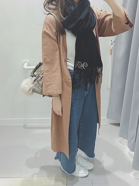 「WR（ダブルアール）のアイテム」を使った、c h i h i r ☻︎さん（レディース・158cm）の春コーディネート