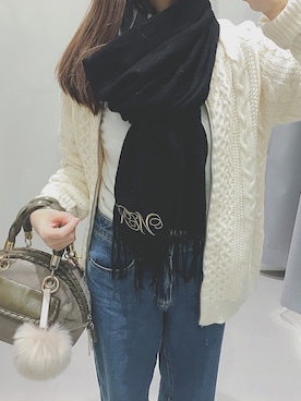 「アイテム（チャーム）」を使った、c h i h i r ☻︎さん（レディース・158cm）の春コーディネート