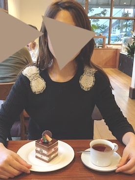 「Kaon（カオン）のアイテム」を使った、c h i h i r ☻︎さん（レディース・158cm）の春コーディネート