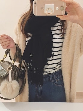 「WR（ダブルアール）のアイテム」を使った、c h i h i r ☻︎さん（レディース・158cm）の春コーディネート