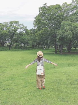 「ボーター」｜「アイテム（その他）」を使った、c h i h i r ☻︎さん（レディース・158cm）の春コーディネート