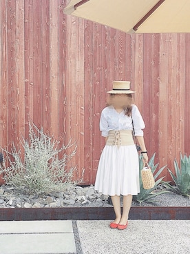 c h i h i r ☻︎さん（レディース・158cm）の夏コーディネート