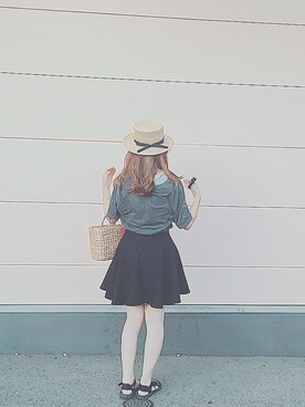c h i h i r ☻︎さん(レディース・158cm)の夏コーディネート