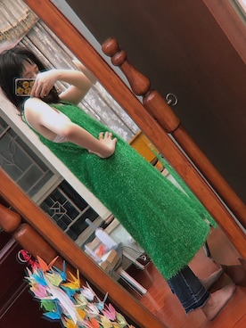 「oversize」｜「アイテム（ジャンパースカート）」を使った、没头脑和不高兴:))さん（レディース・165cm）の春コーディネート