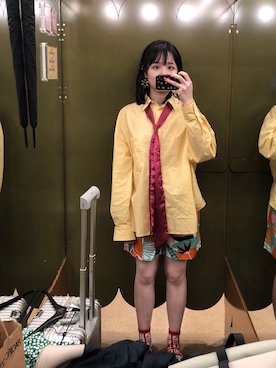「MONKI（モンキ）のアイテム（カーゴパンツ）」を使った、没头脑和不高兴:))さん（レディース・165cm）の春コーディネート