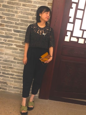 「DAZZLE（ダズル）のアイテム」を使った、SDD小巫婆的红茶研究所さん（レディース・164cm）の夏コーディネート