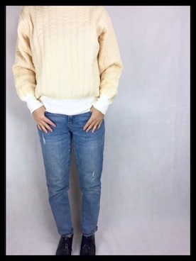 「Hanes」｜「アイテム（スウェット）」を使った、jiejiacさん（レディース・158cm）の冬コーディネート