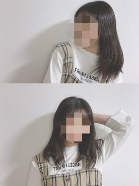 「しまむら（シマムラ）のアイテム（トップス、ホワイト系）」を使った、maさん（レディース・151cm）の秋コーディネート