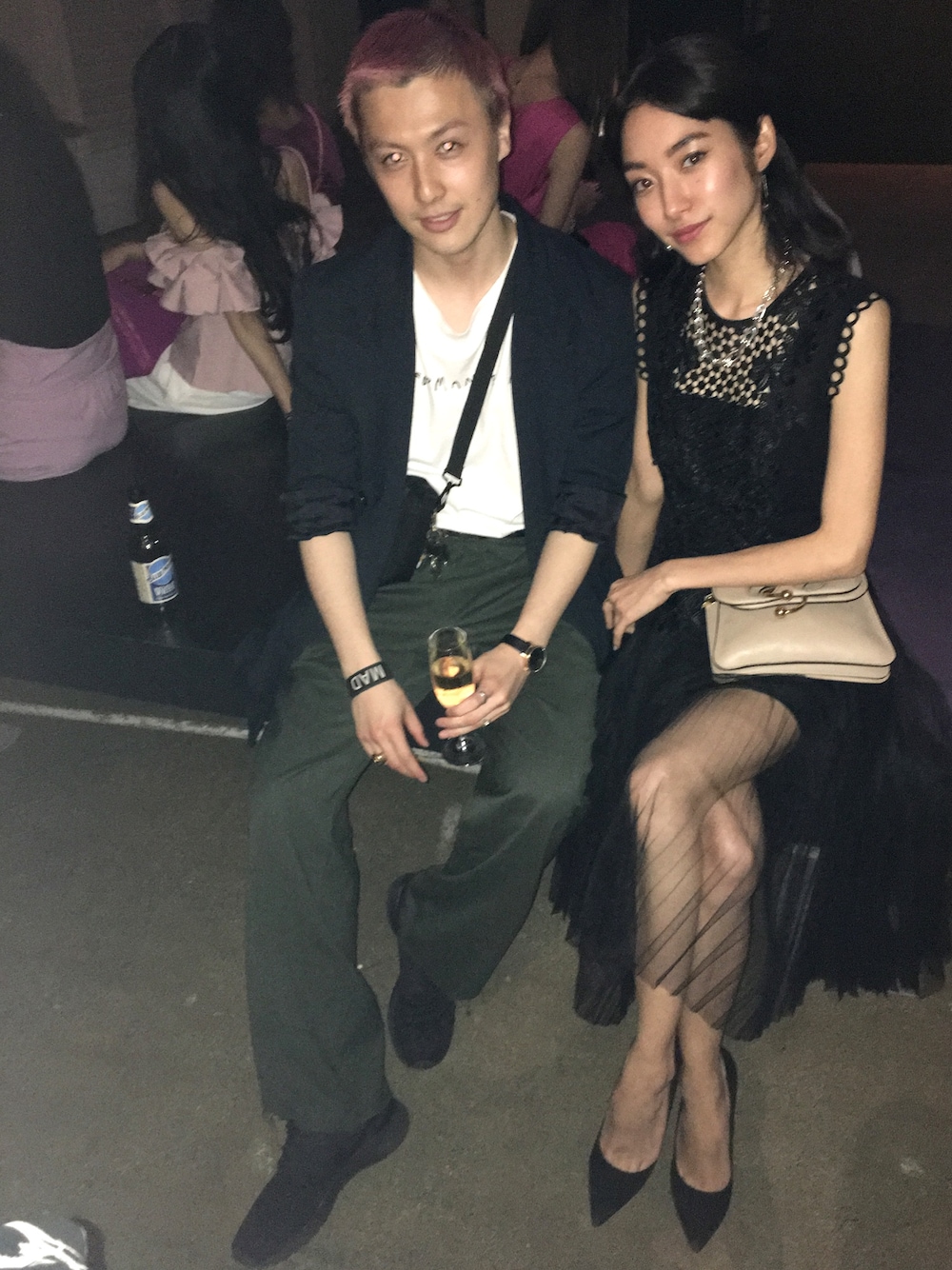 「70's、レトロ、クラシカル、クラシック」｜「LAZY OAFのアイテム（Tシャツ/カットソー、ホワイト系）」を使った、ryoさん（メンズ・170cm）の夏コーディネートの1枚目の写真