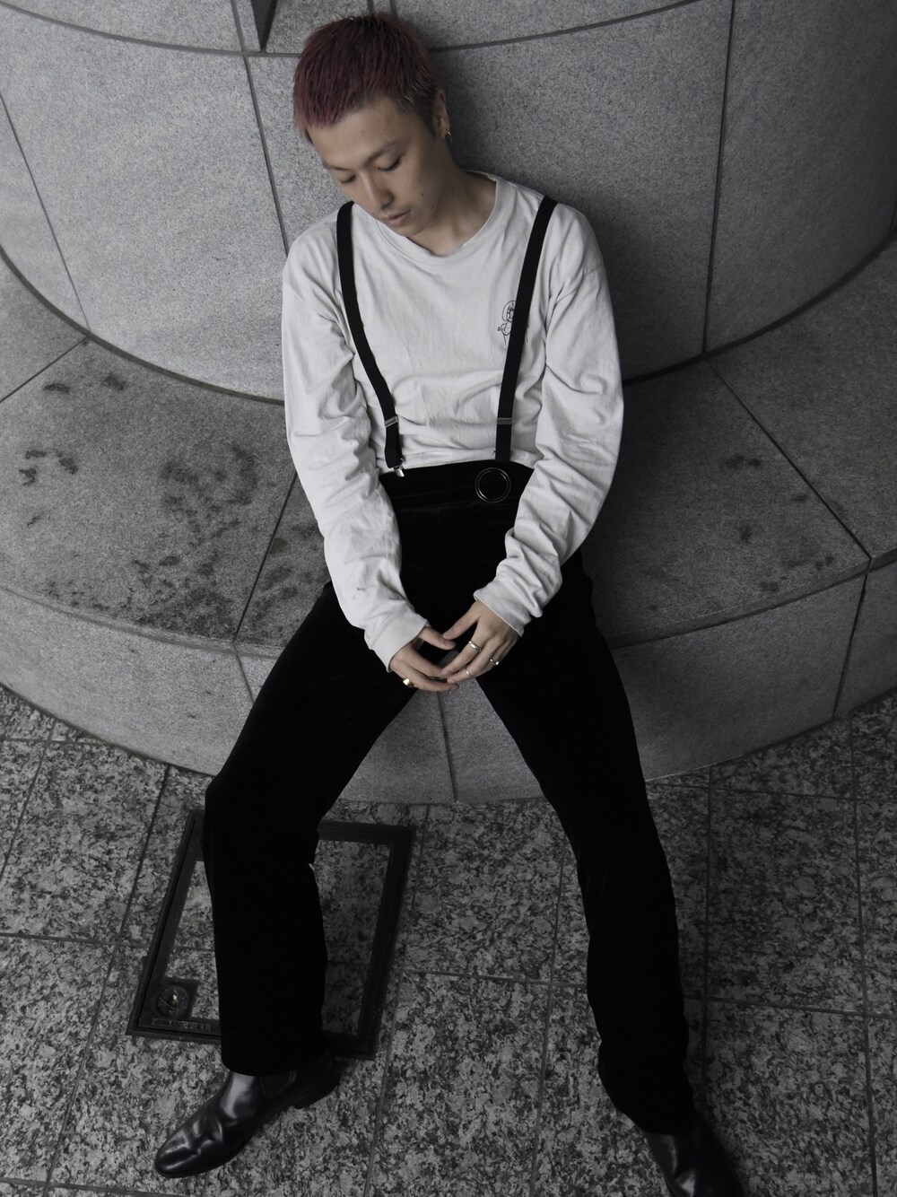 「クラシカル、クラシック、坊主」｜「ナンバーのアイテム（Tシャツ/カットソー、ベージュ系）」を使った、ryoさん（メンズ・170cm）の夏コーディネートの1枚目の写真