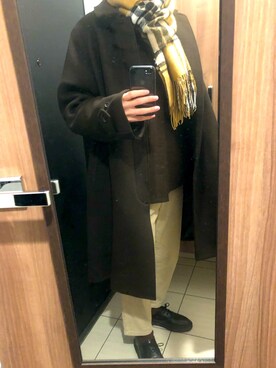 「Dr. Martens（ドクターマーチン）の［UNISEX/ユニセックス］Dr.Martens ドクターマーチン 3EYE GIBSON 1461 MONO 3ホール ギブソン シューズ（ドレスシューズ）」を使った、健康さん（メンズ・174cm）の冬コーディネート