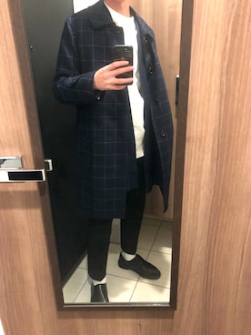 「Dr. Martens（ドクターマーチン）の［UNISEX/ユニセックス］Dr.Martens ドクターマーチン 3EYE GIBSON 1461 MONO 3ホール ギブソン シューズ（ドレスシューズ）」を使った、健康さん（メンズ・174cm）の冬コーディネート