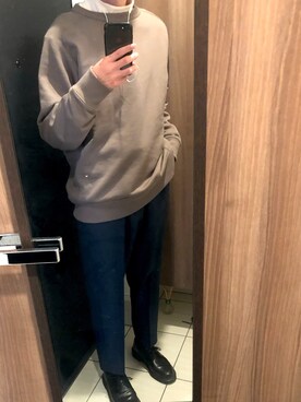 「Dr. Martens（ドクターマーチン）の［UNISEX/ユニセックス］Dr.Martens ドクターマーチン 3EYE GIBSON 1461 MONO 3ホール ギブソン シューズ（ドレスシューズ）」を使った、健康さん（メンズ・174cm）の春コーディネート