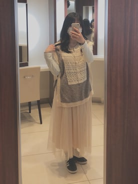 「女子大生」｜meow🐱さん（レディース・158cm）の春コーディネート