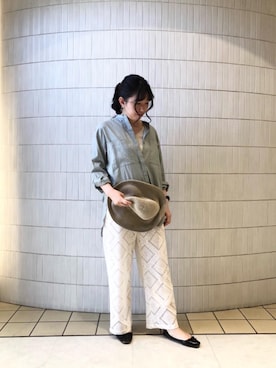 ルクールブランアトレ松戸店スタッフさん（レディース・159cm）の春コーディネート