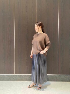 ルクールブランアトレ松戸店スタッフさん（レディース・160cm）の春コーディネート