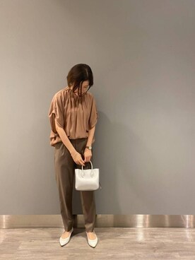 ルクールブランアトレ松戸店スタッフさん(レディース・155cm)の春コーディネート